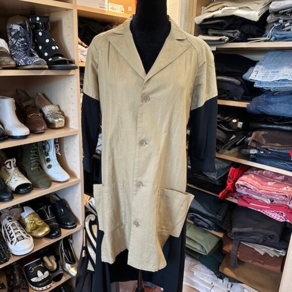 YOHJI YAMAMOTO SIZE 2/M COLORBLOCK PATTERN COAT/JACKET - Picture 3 of 7